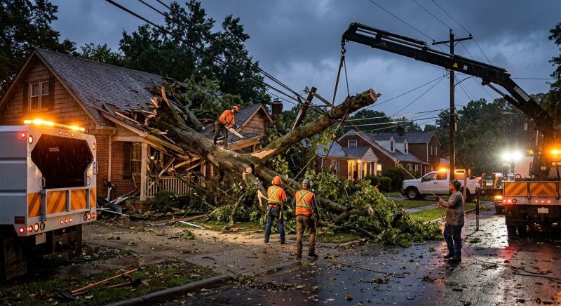 Fallen Tree Removal in Bucks County, PA