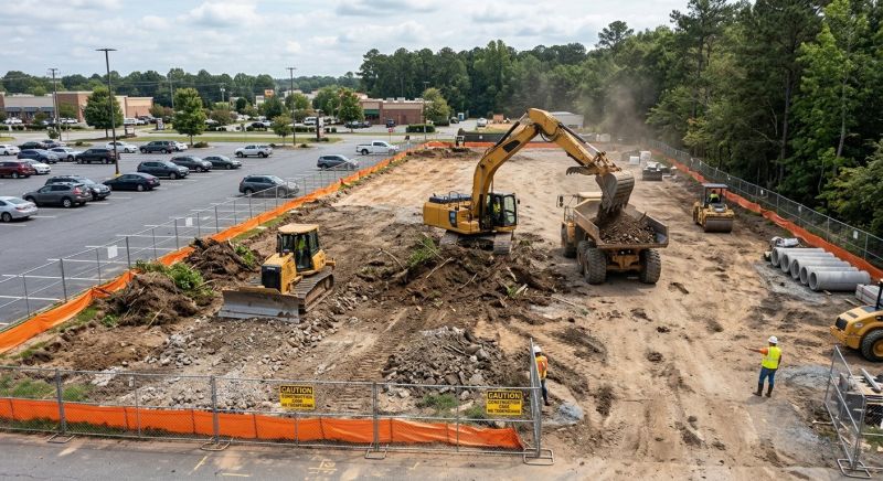 Parking Lot Land Clearing in Atlanta, GA